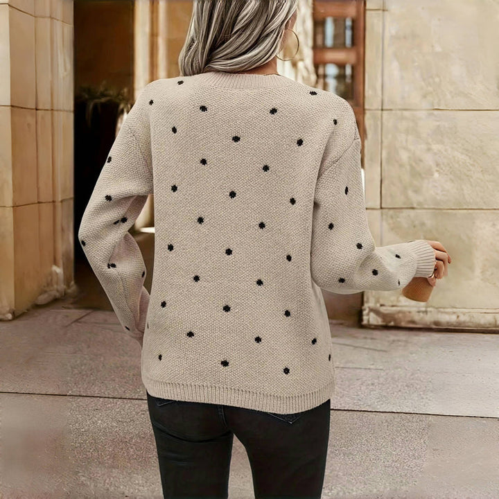 Maëlys | Textured Dot Knit Sweater