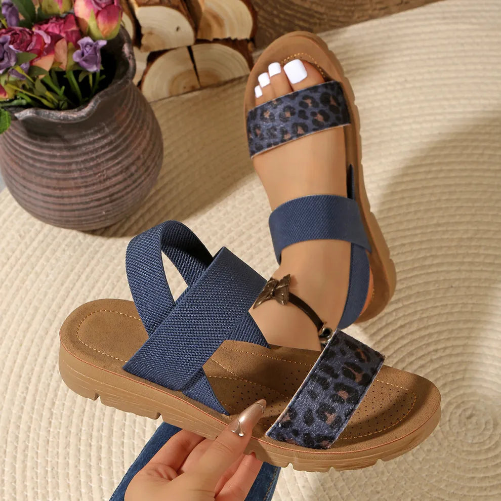 Leonie | Leopard Print Comfort Sandals