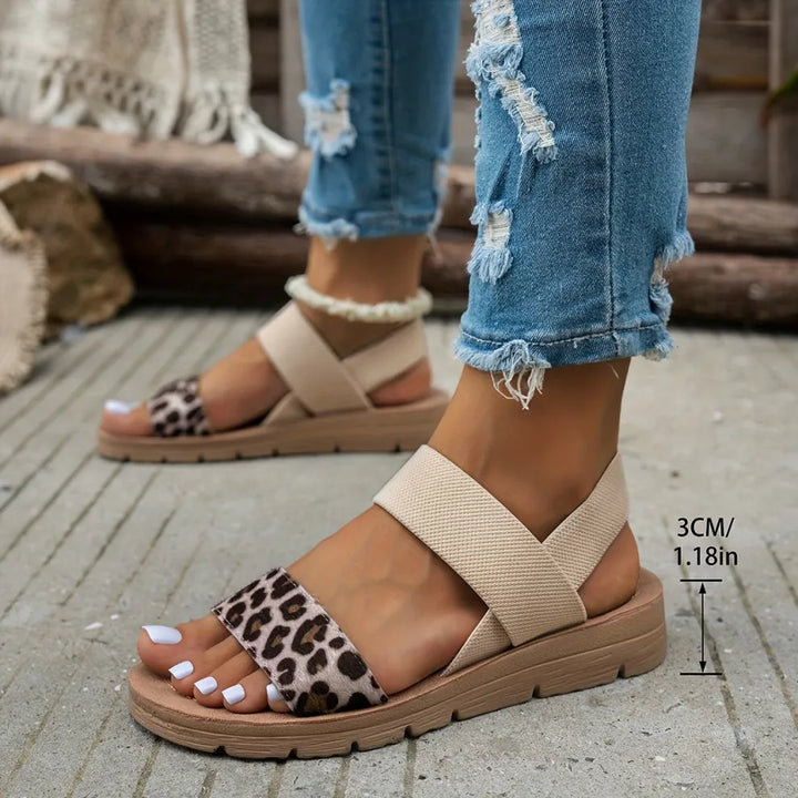 Leonie | Leopard Print Comfort Sandals