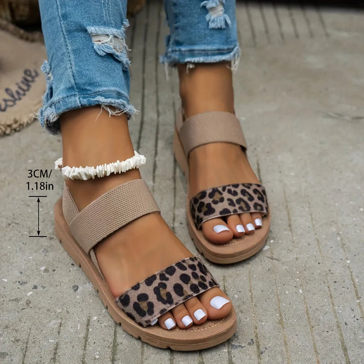 Leonie | Leopard Print Comfort Sandals
