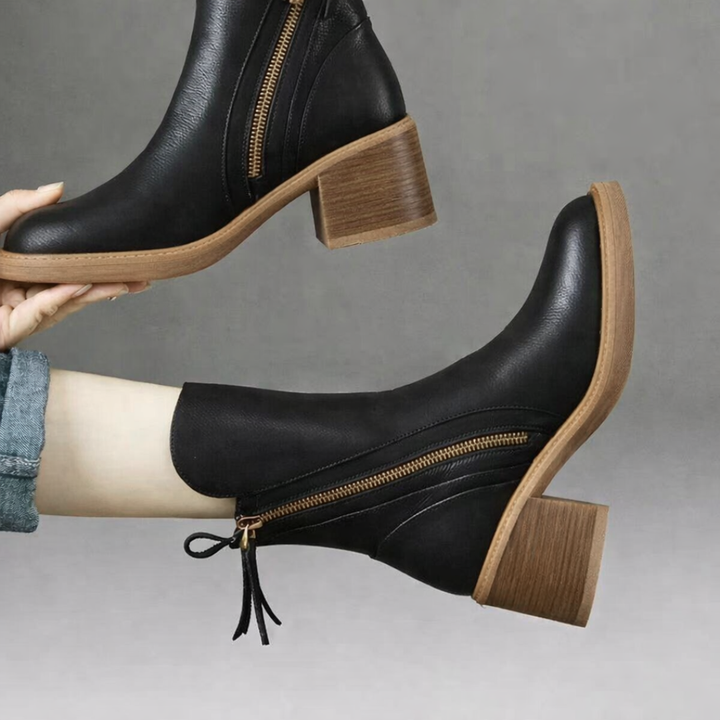 Madie | Classic Zip Ankle Boots