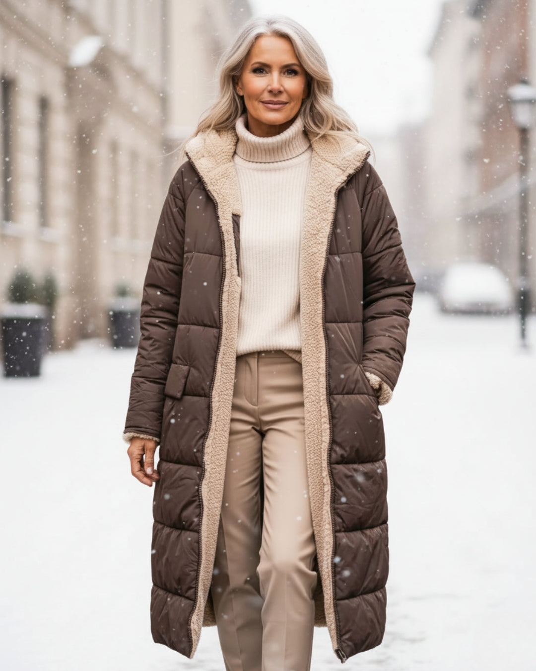 Brielle | Long Quilted Winter Coat