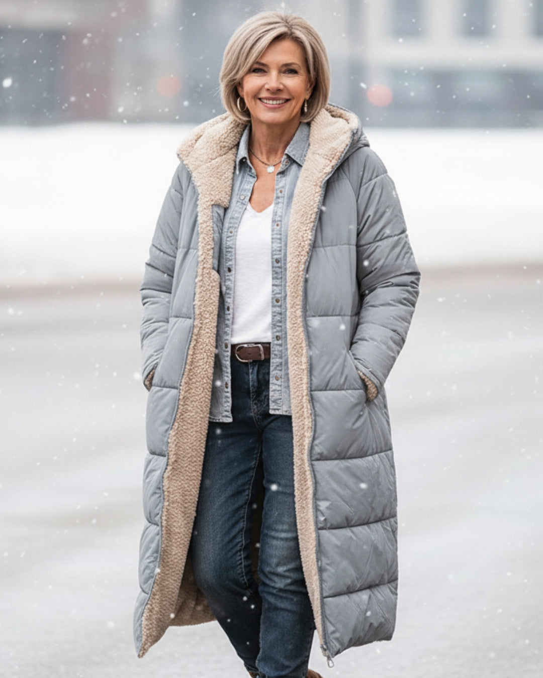 Brielle | Long Quilted Winter Coat
