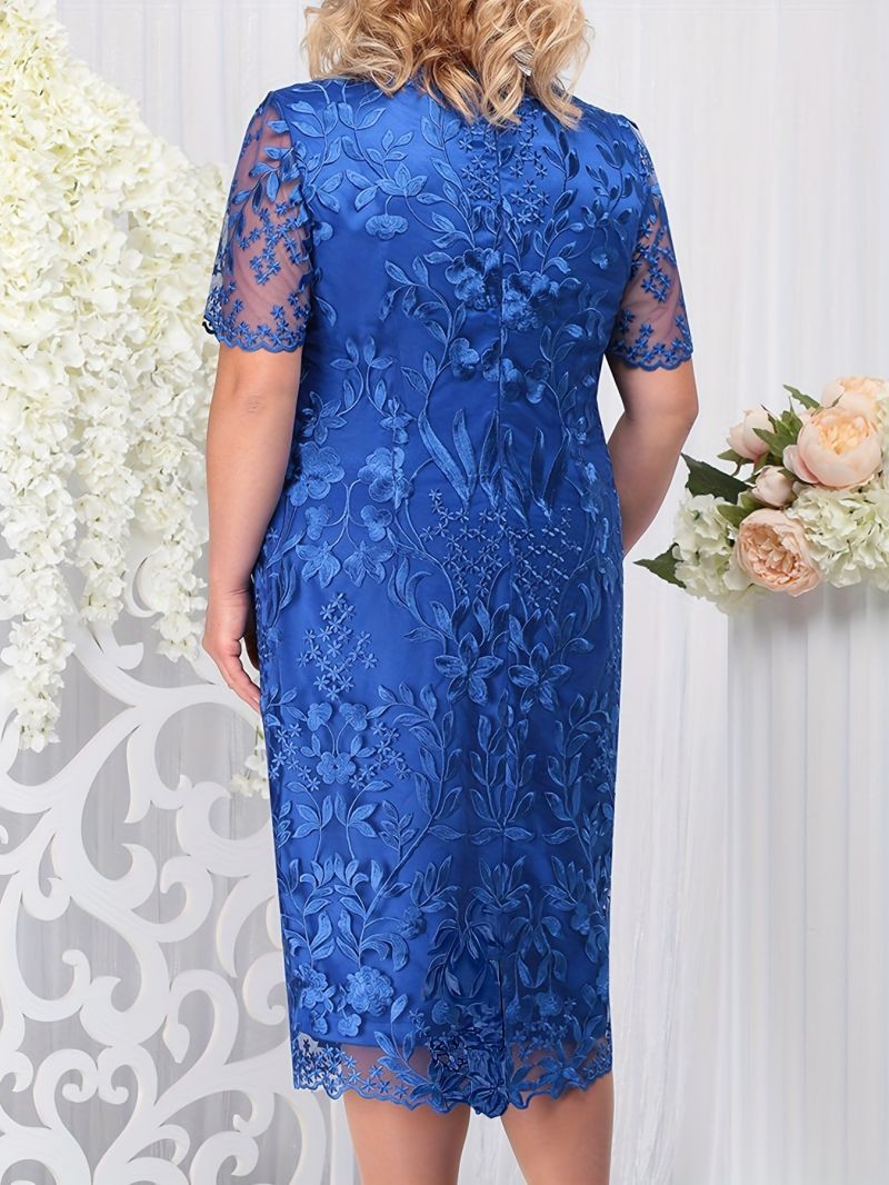 Amy - Elegant Dress With Floral Lace