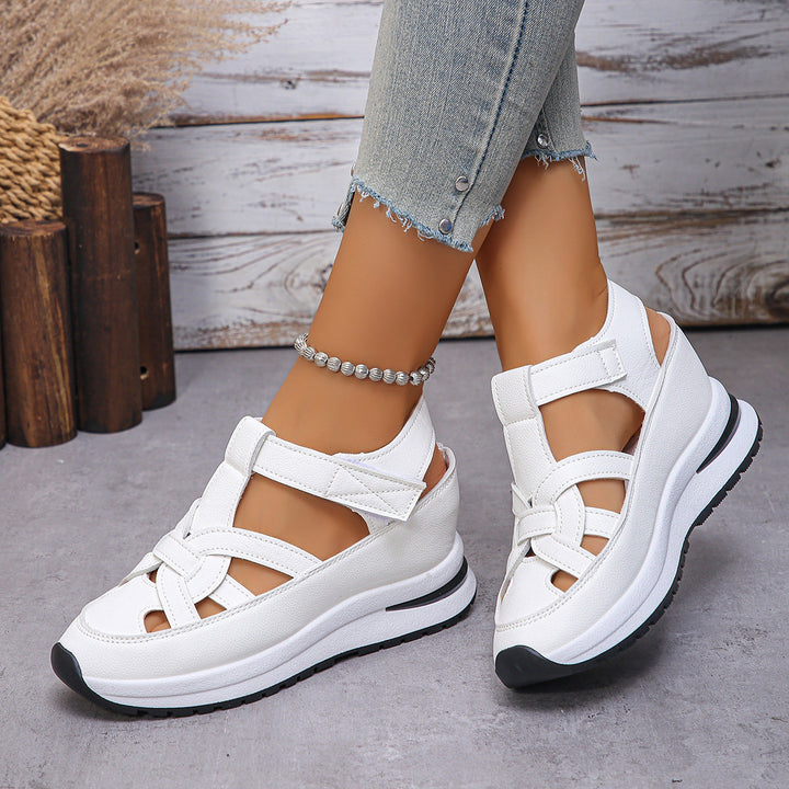 Avery | Side Zip Wedge Comfort Sandals