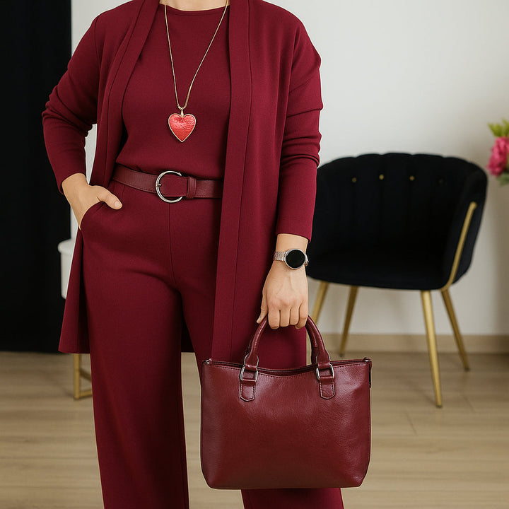 Elisa | Elegant Three-Piece Cardigan Set