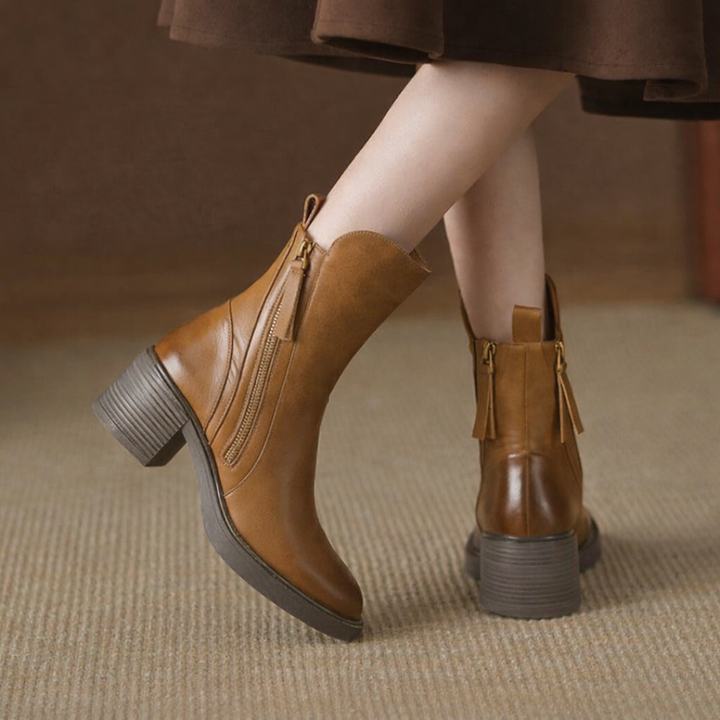 Madie | Classic Zip Ankle Boots
