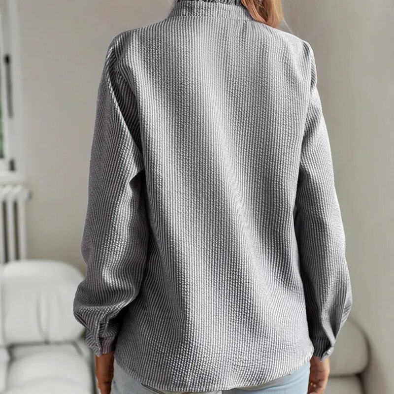 Camila | Elegant Ruffle Button Blouse