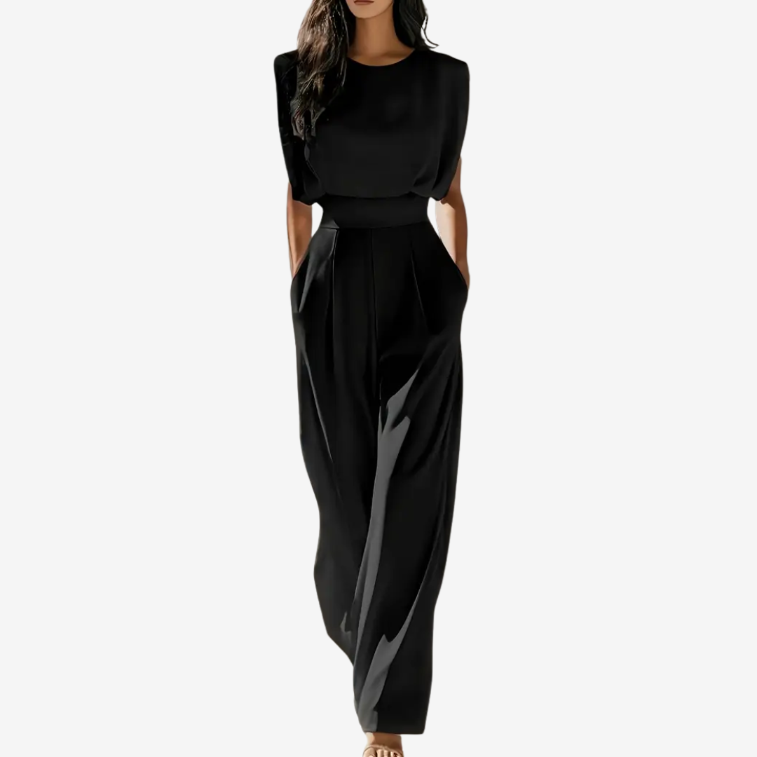 Celeste | Belted Elegant Jumpsuit