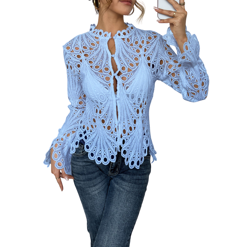 Seraphina | Modern Hollow Detail Blouse