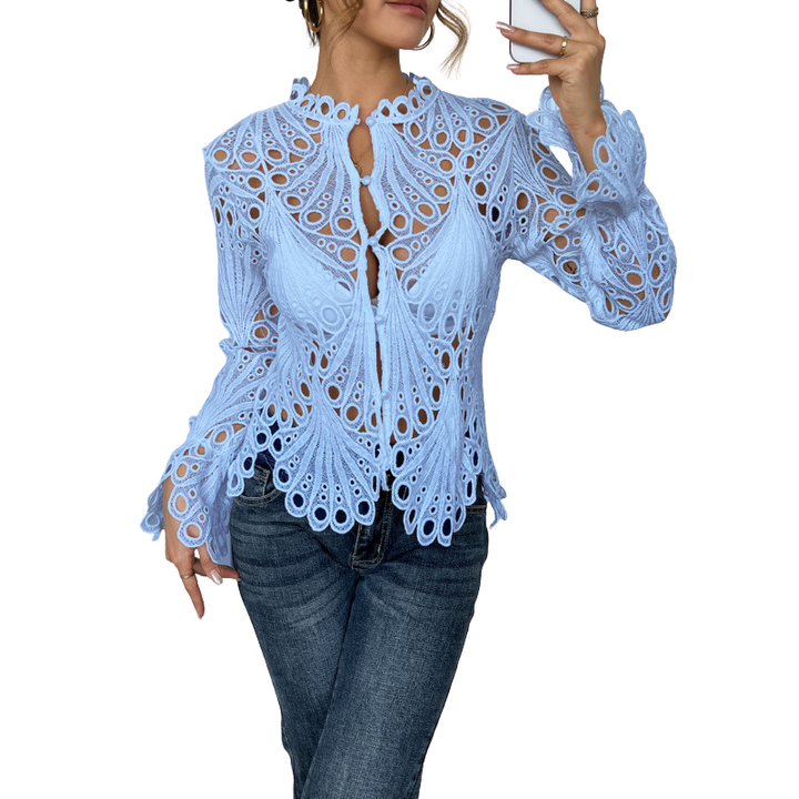 Seraphina | Modern Hollow Detail Blouse