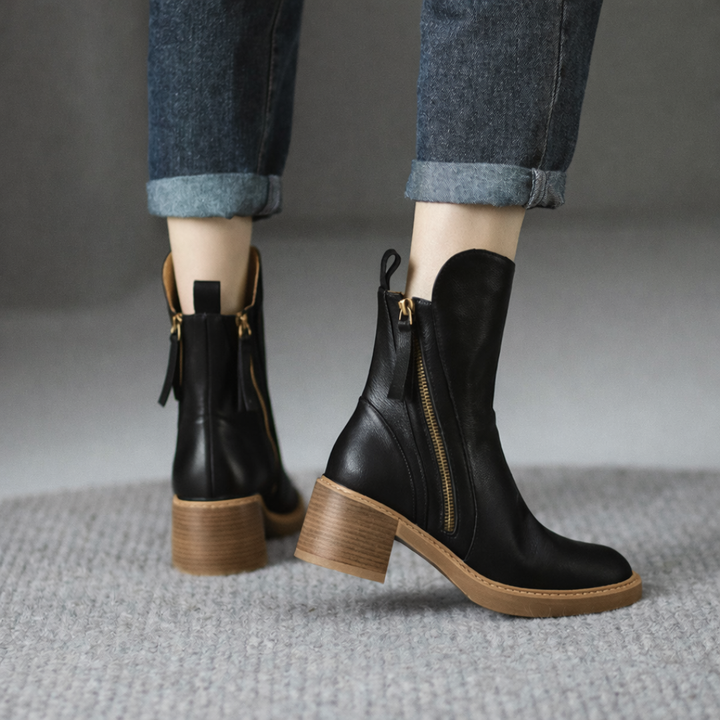 Madie | Classic Zip Ankle Boots