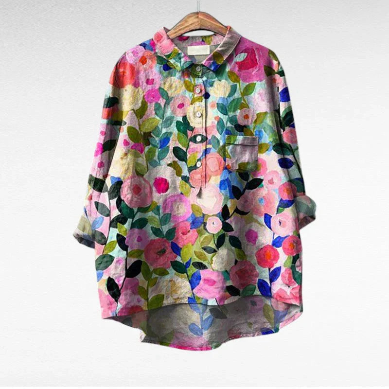 Celestine | Statement Blouse – Relaxed Fit with Artistic Design