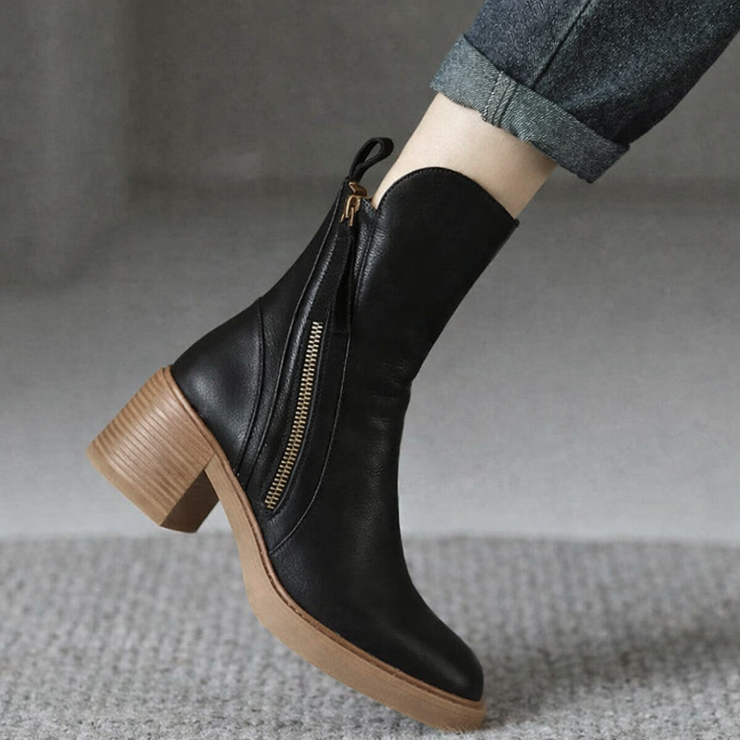 Madie | Classic Zip Ankle Boots