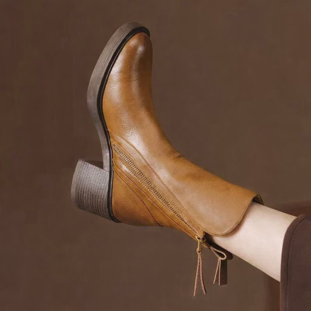 Madie | Classic Zip Ankle Boots