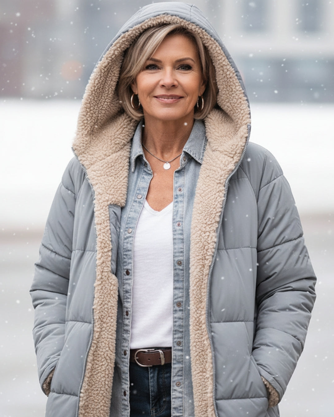 Brielle | Long Quilted Winter Coat