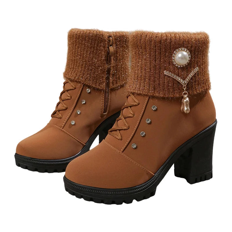 NORDICA™ | Thick Warm Chunky Heel Boots