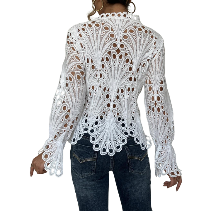 Seraphina | Modern Hollow Detail Blouse