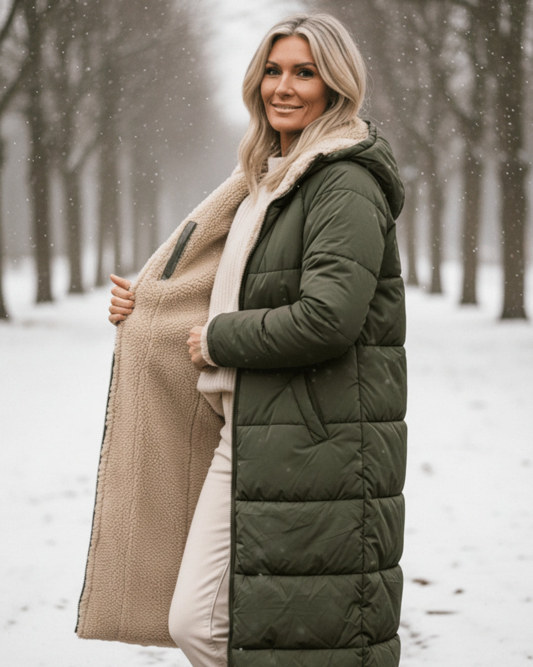 Brielle | Long Quilted Winter Coat