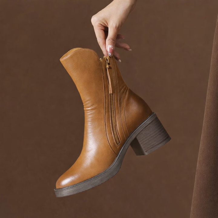 Madie | Classic Zip Ankle Boots