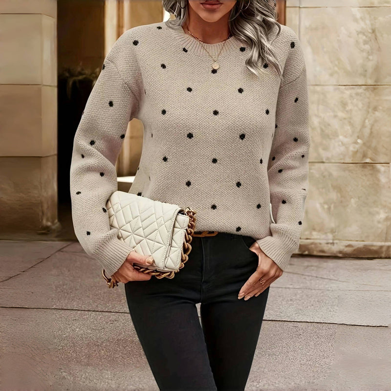 Maëlys | Textured Dot Knit Sweater