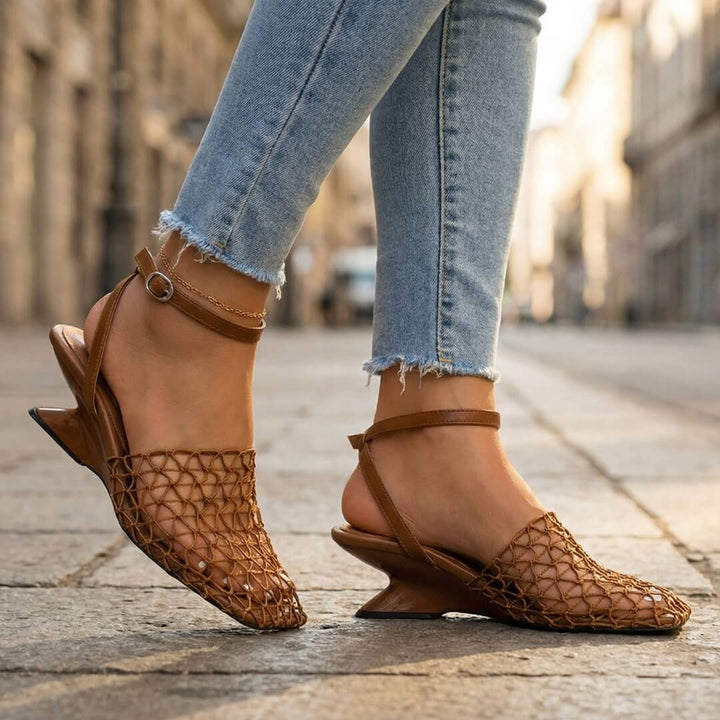 Claire | Mesh Detail Heels