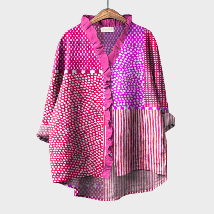 Celestine | Statement Blouse – Relaxed Fit with Artistic Design