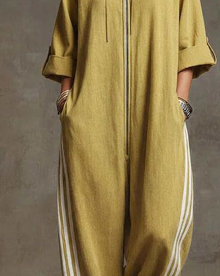 Leonora | Striped Tracksuit with Zipper