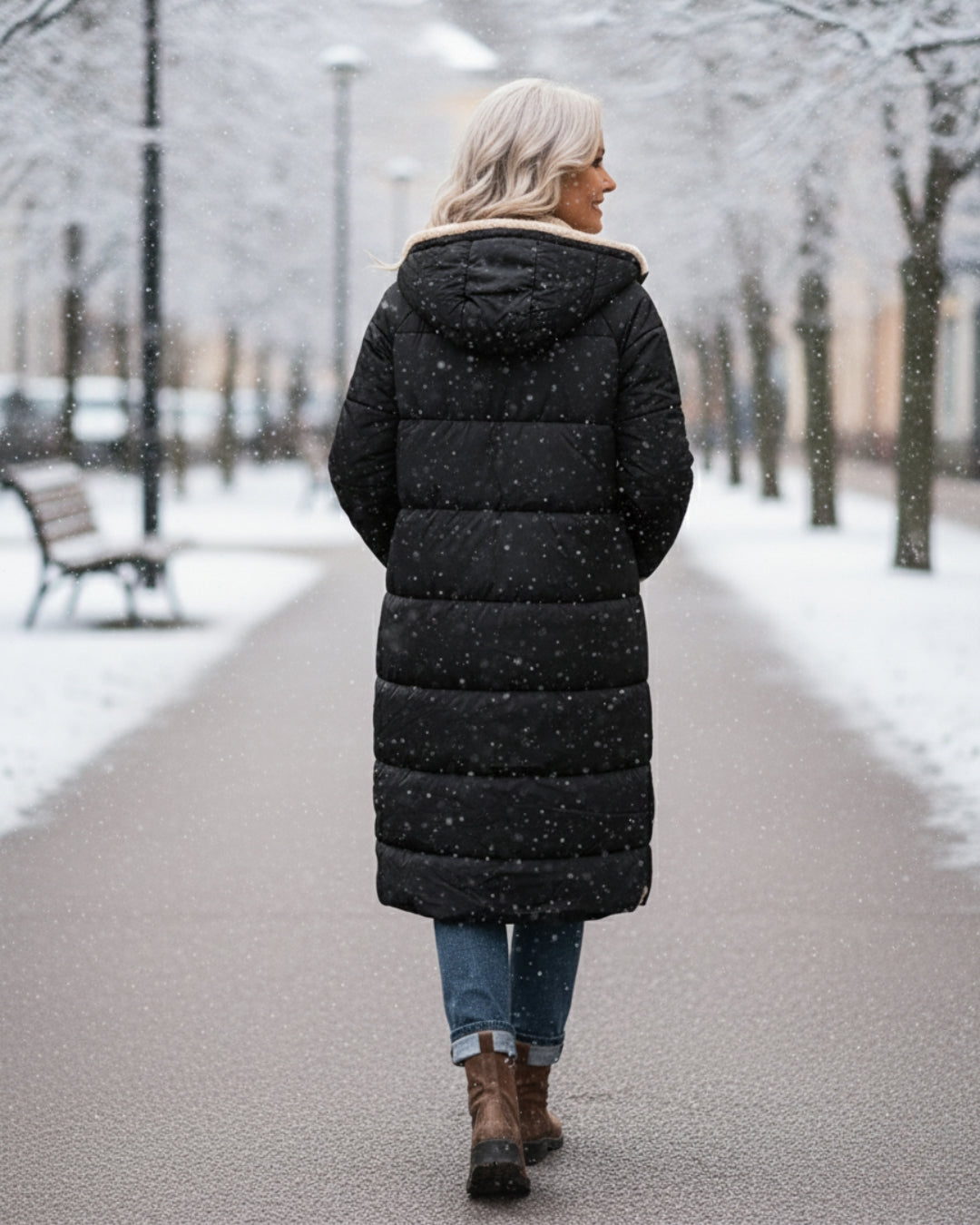 Brielle | Long Quilted Winter Coat