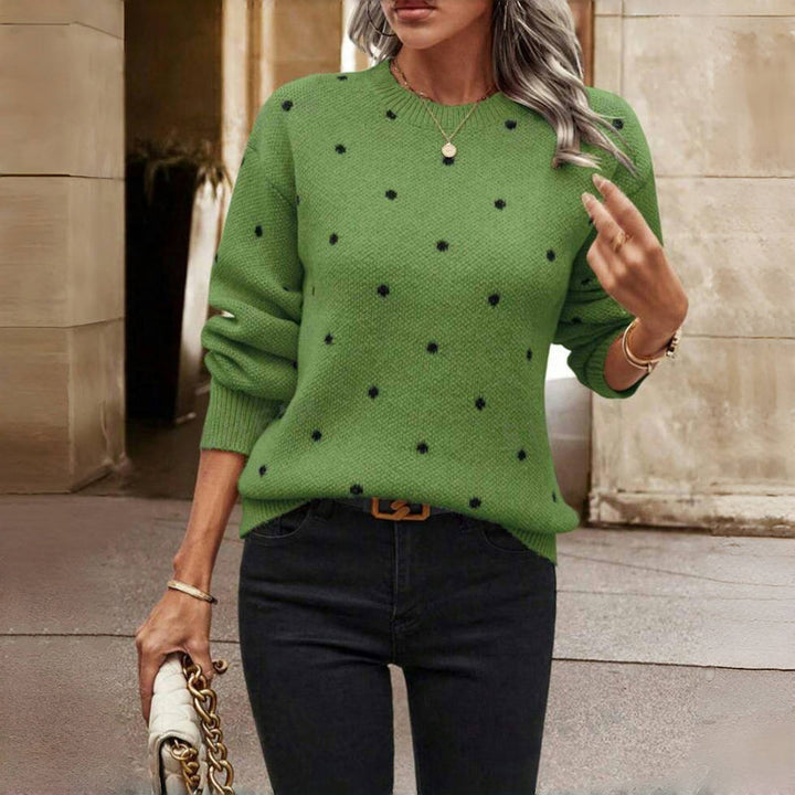 Maëlys | Textured Dot Knit Sweater