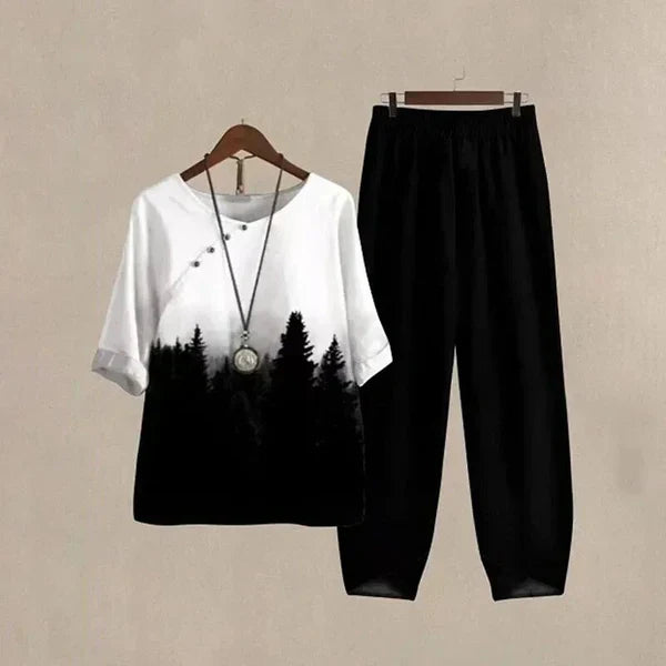 Cadence | Chic Relaxed Shirt & Pants Set