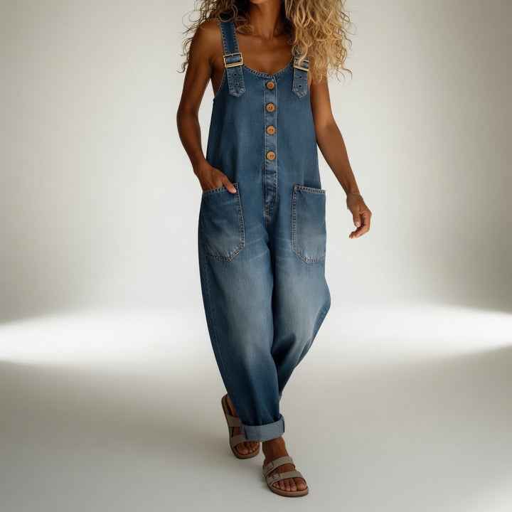 Juliette | Denim Boho Overalls