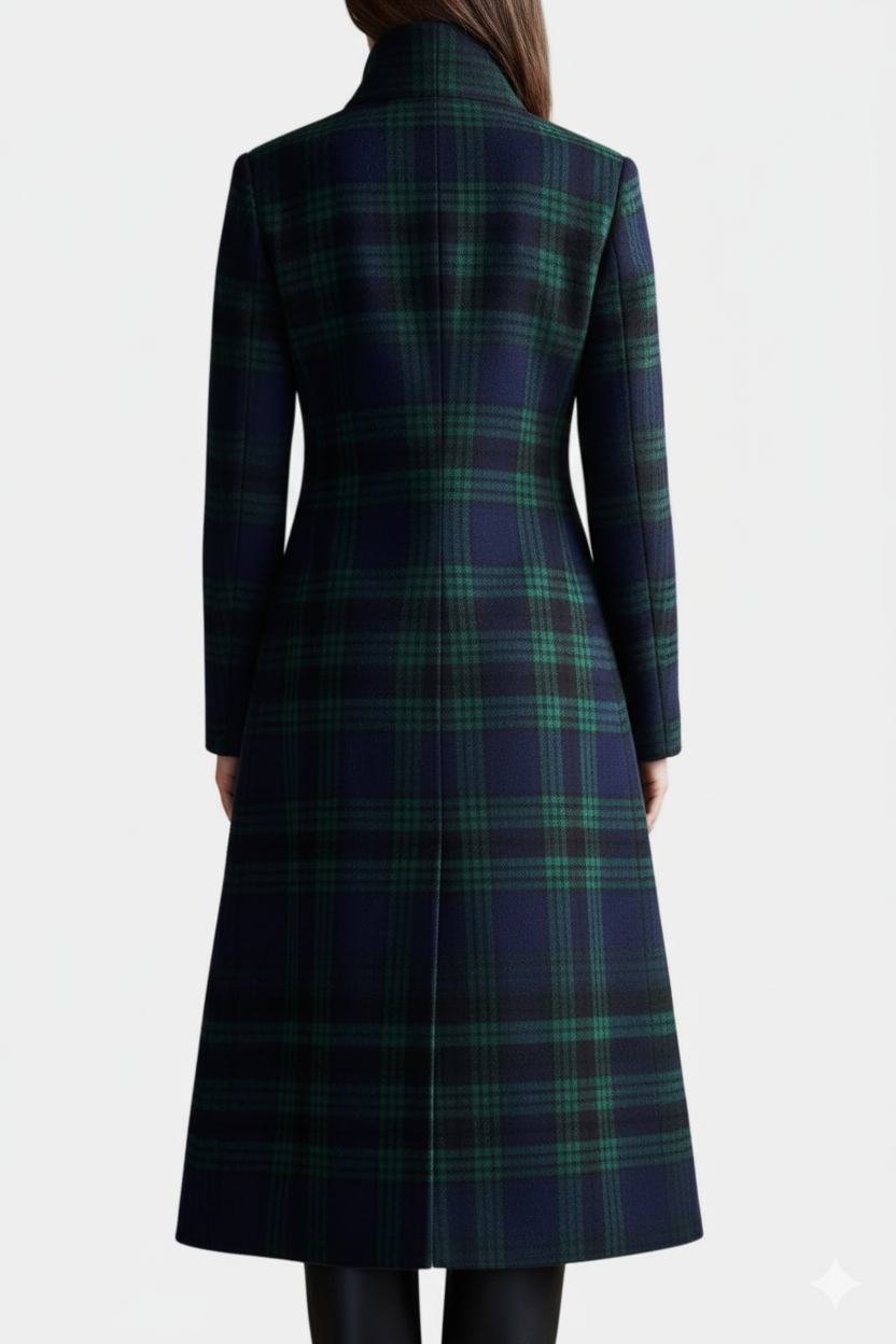 Nadine | Tailored Plaid Coat