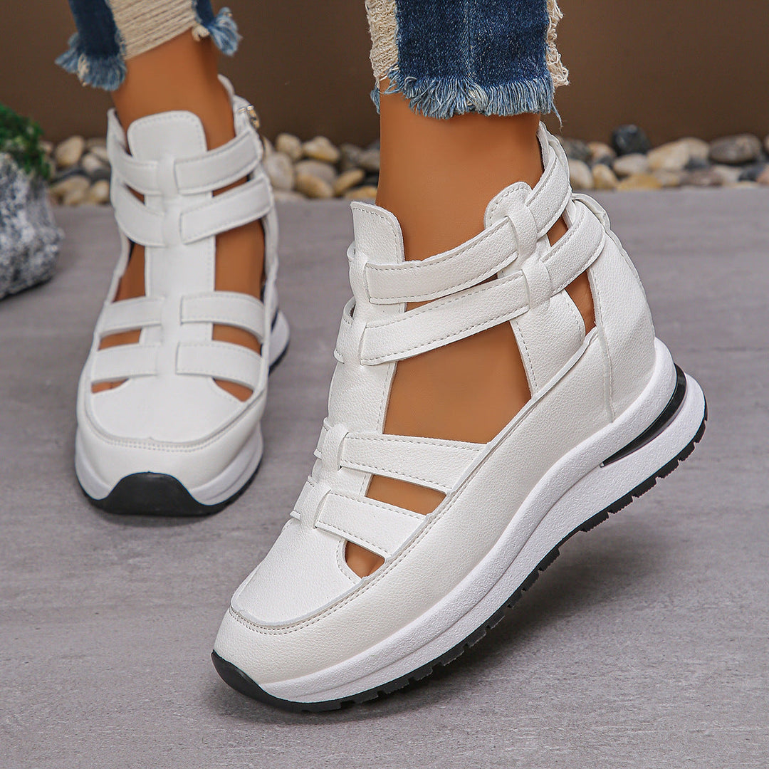 Avery | Side Zip Wedge Comfort Sandals