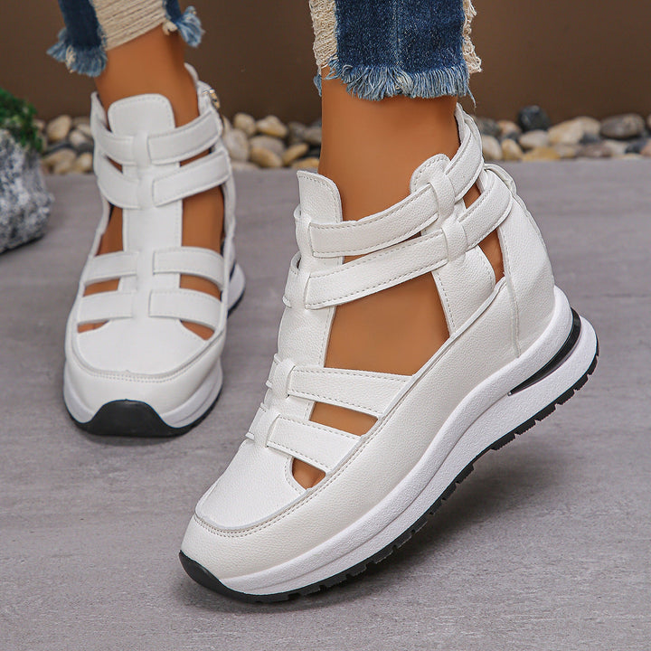 Avery | Side Zip Wedge Comfort Sandals