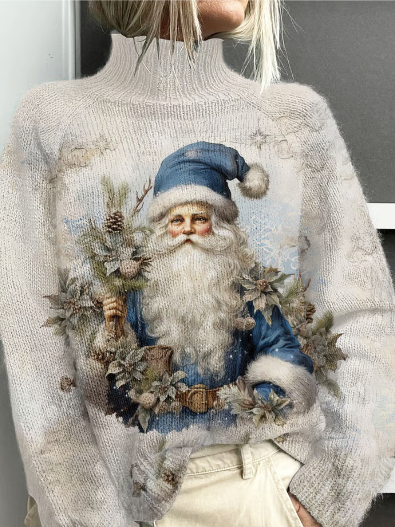 Isadora™ | Santa-print Sweater
