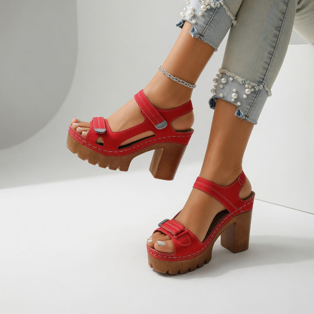 Rosalie | Platform Block Heel Sandals