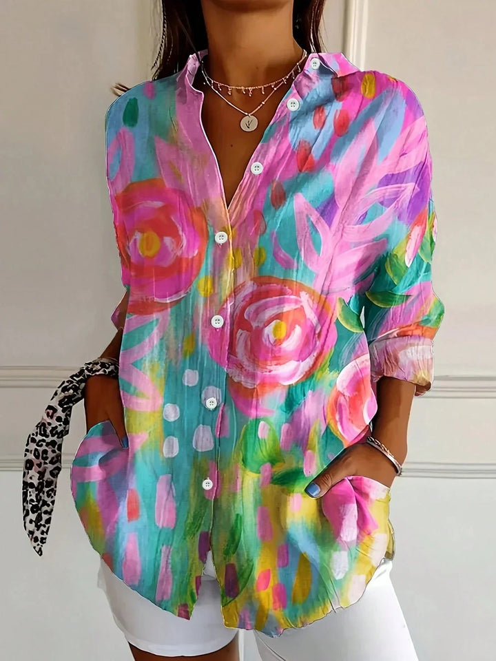 Aveline | Floral Button Blouse