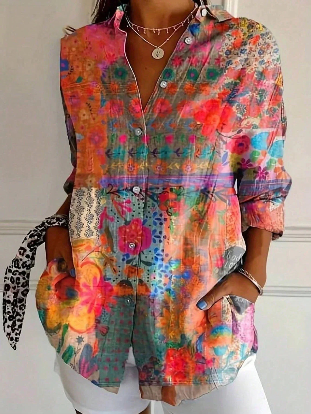 Aveline | Floral Button Blouse