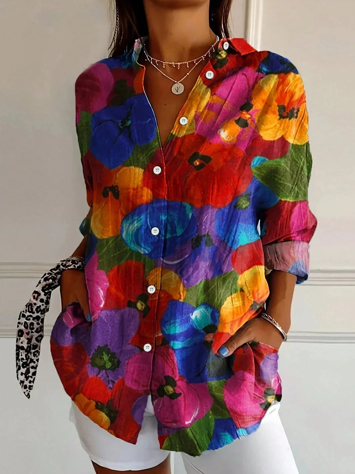 Aveline | Floral Button Blouse