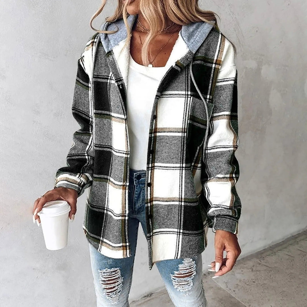 Sabrina™ | Plaid Hooded Overshirt