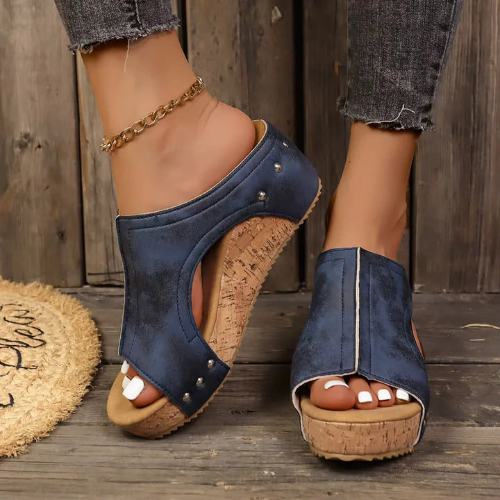 Elowen | Studded Comfort Wedges