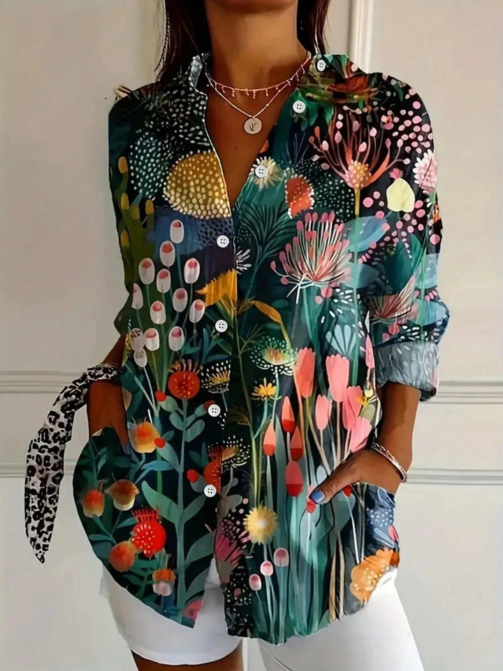 Aveline | Floral Button Blouse