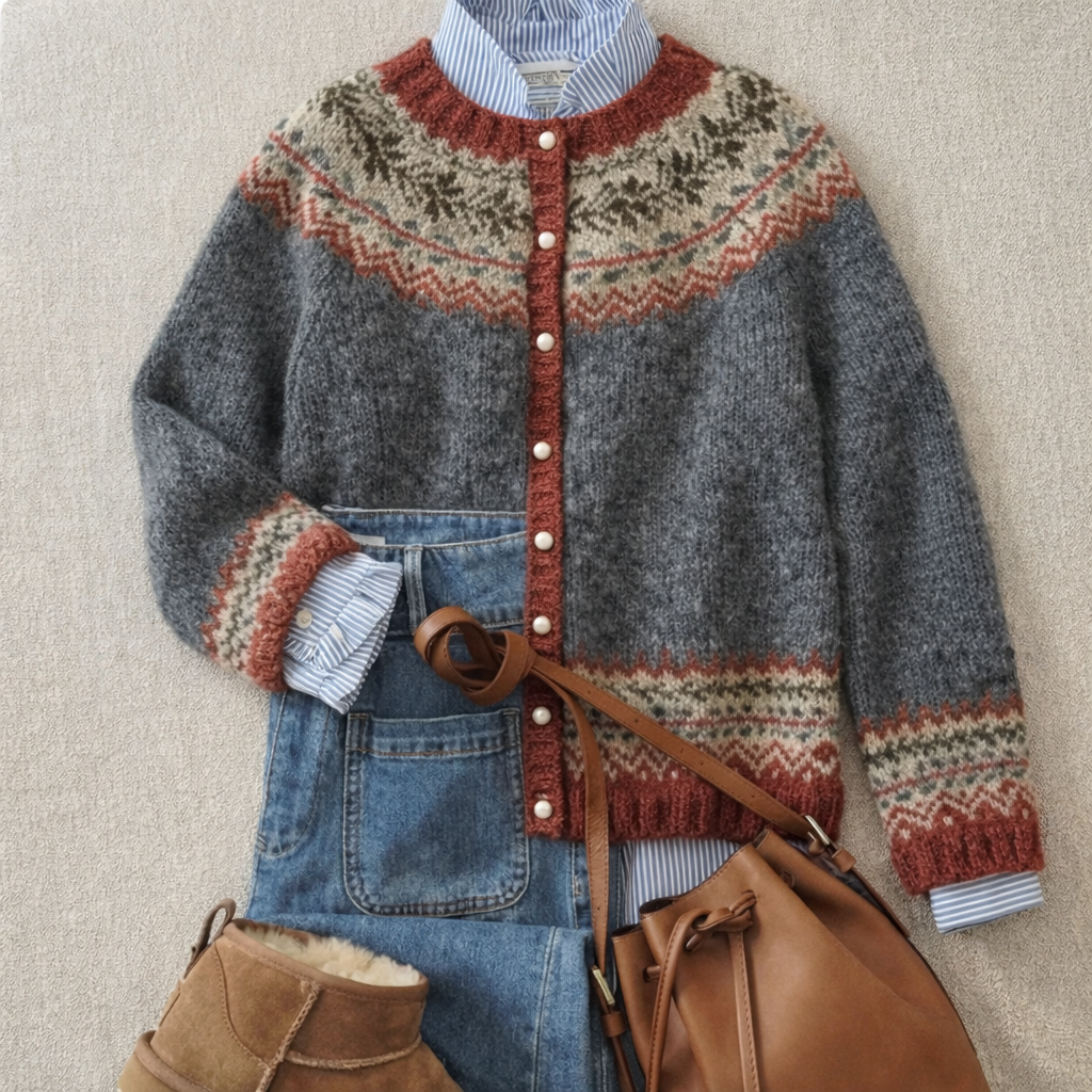 Camille | Fair Isle Cardigan