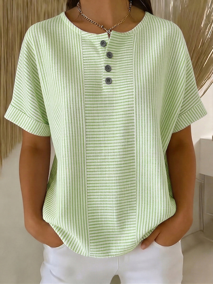 Élise | Relaxed Striped Blouse