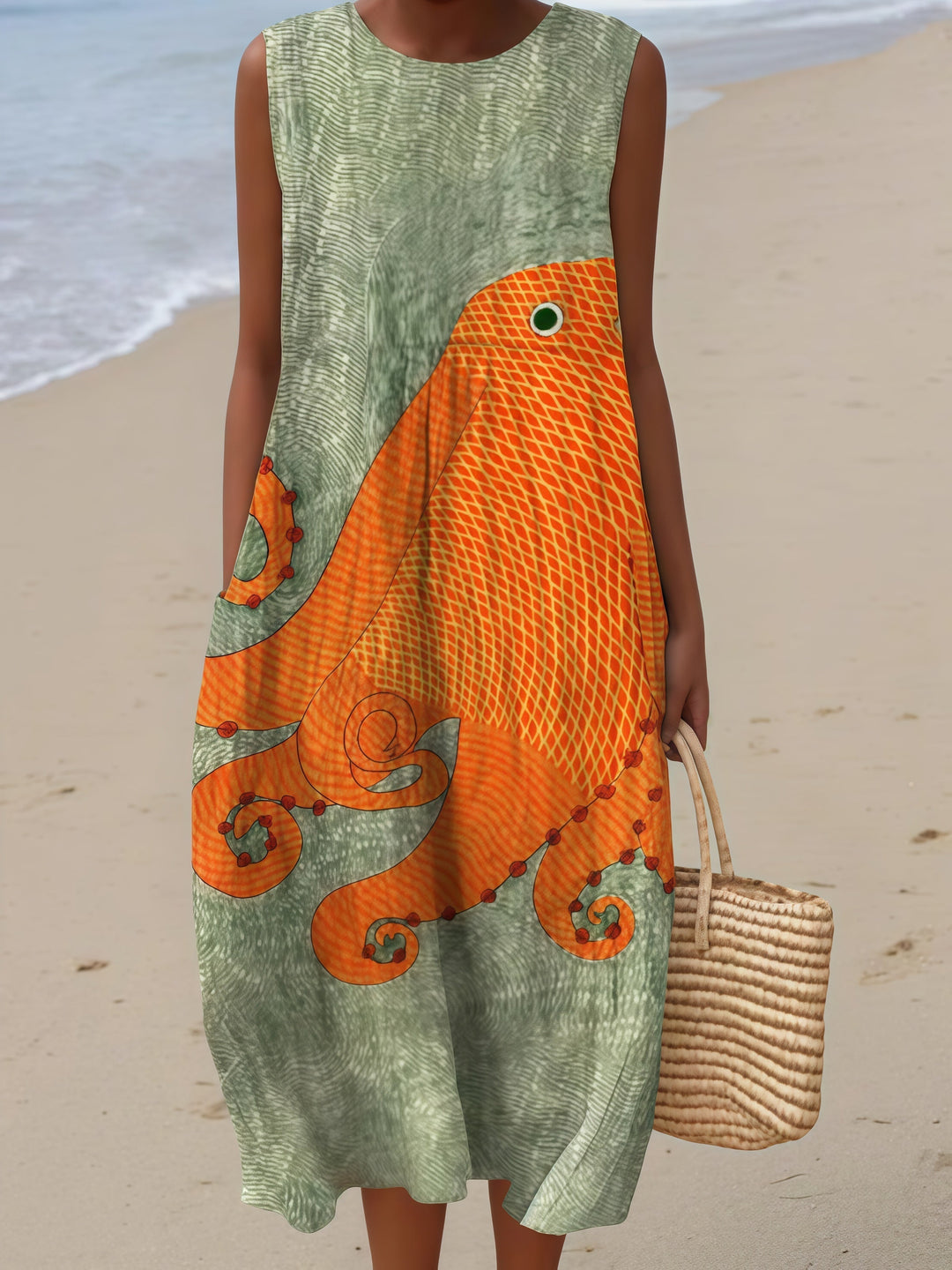 Tess | Robe d'été sans manches en tissu léger