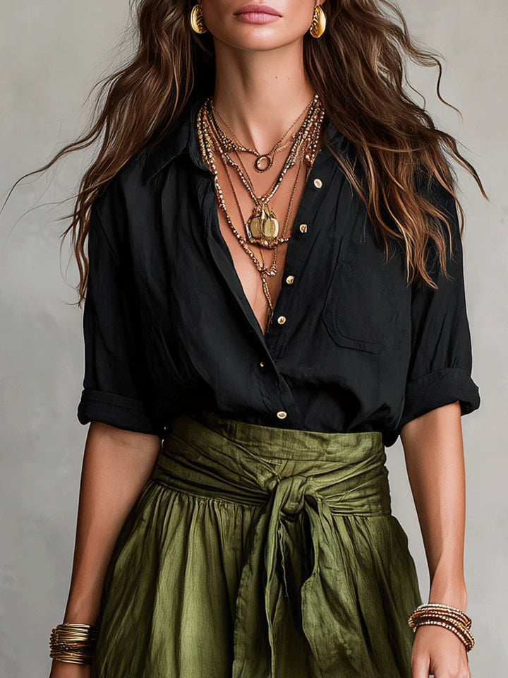Camille | Elegant Flowing Skirt Set