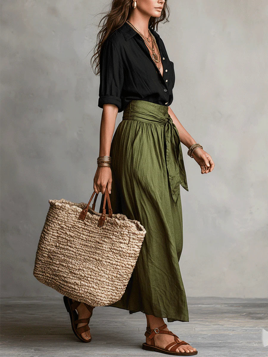 Camille | Elegant Flowing Skirt Set