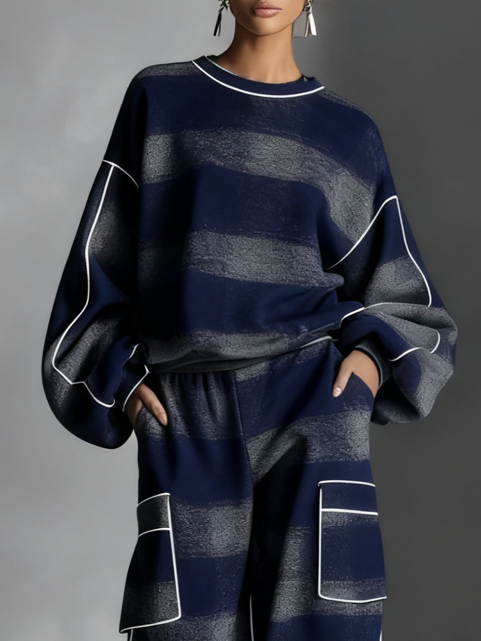 Rowan | Relaxed Check Lounge Set