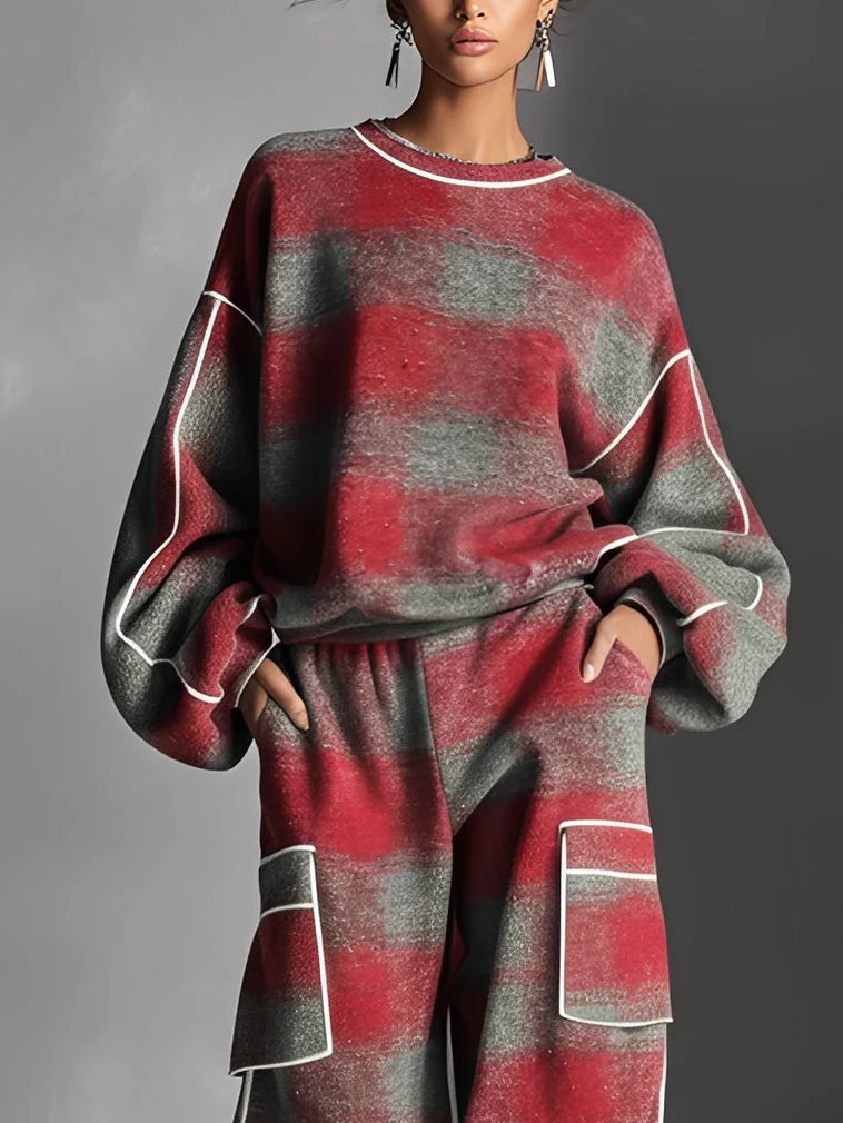 Rowan | Relaxed Check Lounge Set